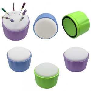 Dental Endo Files Stand Root Canal Cleaing Foam Block Holder Autoclavable Dentistry Endodontic File Cleaning Table with Sponge