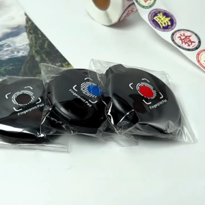 Fingerprint Ink Pad Thumbprint Ink Pad For Notary Fingerprint Id Security Identification Cards Fingerprint Black Stamp Ink Pad Portable Quick Drying Fingerprint Stamp Pad Finger Ink Stamp Pad Business Office Seal Tool