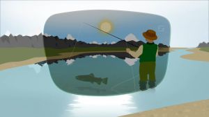 Kacamata Sunglasses Mens Original Audi seri 550 Polarized fullset