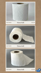 2 PLY BATHROOM TISSUE ROLL VIRGIN PULP 150 PULLS WHITE AND ECONOMICAL 1 BUNDLE 48 ROLLS