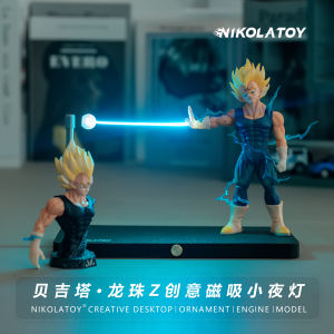 Đèn Đêm Từ Tính Son Goku Super Saiyan Desktop Display NIKOLATOY Dragon Ball Anime Merchandise Vegeta Figure Đồ Chơi Tĩnh
