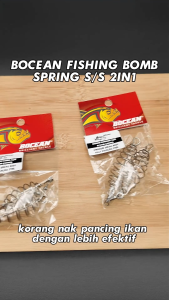 BOCEAN FISHING BOMB SPRING S/S 2IN1 Dedak Spring Pancing Perambut Spring Bait.