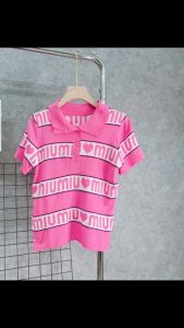 Áo Len Nữ Dệt Kim Cộc Tay In Chữ MM Dễ Thương - LCXA172