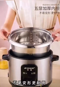 1.8L(10CUPS)304 stainless Rice cooker pot replancement food grade rice cooker liner pots uncoated