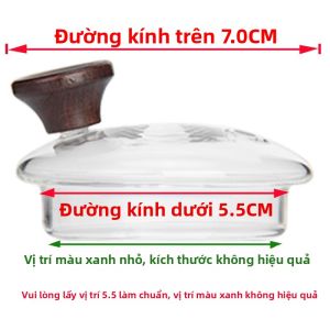 FEIZHUXIANSEN | Nắp Ấm Trà Thủy Tinh Chống Nóng