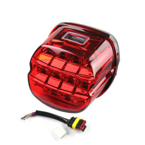 Motorcycle LED Brake Tail Light for FLSTF Night Train Touring Softail Sportster Road King Electra Road Glide
