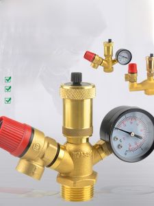Thickened Brass Air Energy Buffer Water Tank Relief Valve Safety Component Boiler Explosion Proof Automatic Exhaust Valve