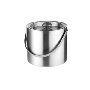 Insulated Stainless Steel Ice Bucket Double Layer