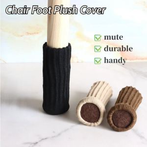 24PCS Quiet Chair Foot Cover Thick Wear-resistant Anti Slip Silent Stool Chair Felt Foot Pad