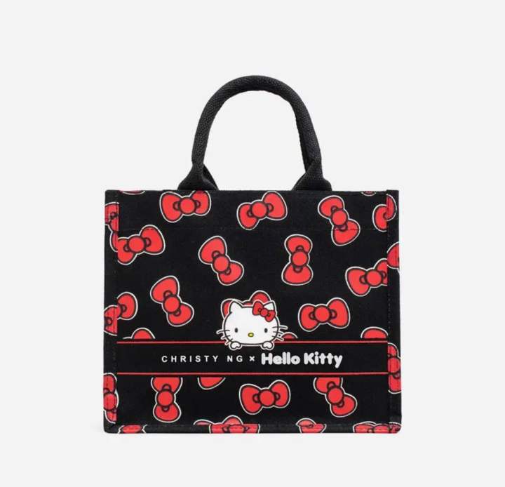 Christy Ng Hello Kitty Ribbon Grocery Tote Personalized