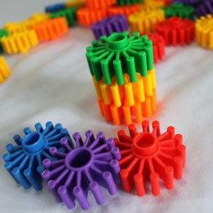 Mầm Non Bông Tuyết Giáo Dục Sớm Nhựa Khối Xây Dựng Đồ Chơi Lắp Ráp Tương Tác Giáo Dục Để Bàn Chơi Cho Trẻ Em