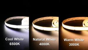 Super Bright COB LED Strip Light 2600 Lumen/m High Density 960LEDs/m Flexible Dimmable RA90 Led Lighting 3000K 4000K 6500K DC24V