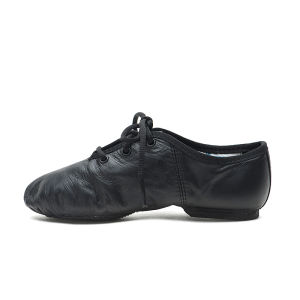 Sansha French Leather Children Soft Bottom Lace up Jazz Shoes