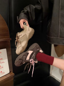 Hong Kong Dequn Womens Shoes 2025 Spring New Fleece Lined Versatile Agan Thick Bottom Casual Ballet Sports Shoes