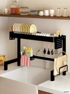 XUNHUAI | Ventilated Dustproof Dishware Storage Rack for Draining