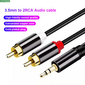 Cao Cấp 3.5 Jack Để 2 cáp truyền âm thanh RCA Hifi 3.5Mm Nam Để 2 Nam giắc RCA Kết Nối Splitter Nam Adapter Cho Loa Khuếch Đại ổ đọc DVD