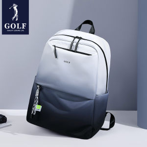 GOLF Casual Commuter Travel Backpack Gradient Color Mens Womens Shoulder Bag Large Size 15.6 Inch Computer Bag Student Bookbag