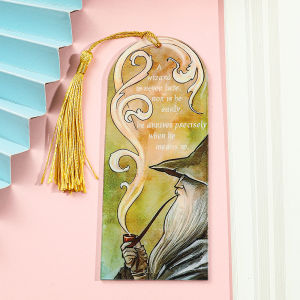 Lord of the Rings Inspired Bookmarks with Tassel for Fantasy Movie Fans Book Lovers Ideal Gifts for Readers Stationery Supplies