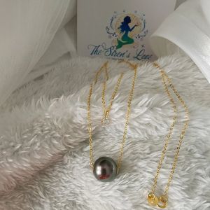 10-11mm Tahitian Pearl dual layer necklace