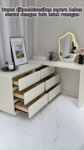Meja Rias Minimalis Meja Kantor Meja Kamar Tidur Lemari Rias Locker Kayu Meja Rias Aesthetic