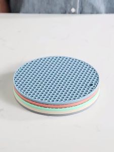 MixHome Silicone Heat Insulation Pad Coaster Table Mat Cup Mat Bowl Pot Pad Dining Placemat Kitchen Tableware Dinnerware