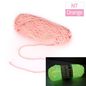 QJH | Knitting Yarn Crochet Glow in The Dark Chunkys Yarn Hand Making Luminous Fine Yarn Wool Knitted Yarn 50g