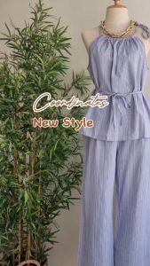 BKK womens halter style pants coordinates korean casual style