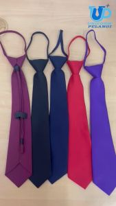 Tali Leher Sekolah Berwarna / School Necktie Maroon Black Brown Green Red Purple Dark Blue | Kedai Baju Sekolah Uniform Pelangi