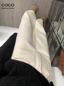 High Waist Wide Leg Bell Bottom Jeans Womens Spring New Style Color Fastness Drape Slimming Loose American Style Jeans