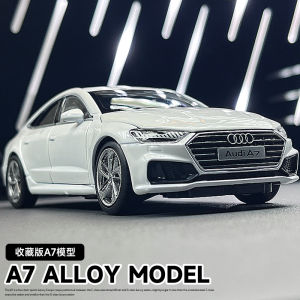 New Audi A7 Alloy Car Model Toy Realistic Boys Decorative Item Collectible Diecast Vehicle Simulation Steering Model Car
