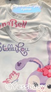 YESSBABY WHITE STELLA 1-9 tahun Baju anak perempuan Gaun jala anak perempuan baru/Gaun kasual lengan pendek anak perempuan/Dress anak perempuan cewek/rok anak/gaun anak/kado anak perempuan ulang tahun