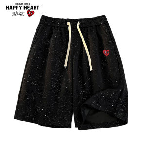 CHARLES JANGS HAPPY HEART | Cool Lightweight Casual Shorts Five Point