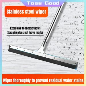 Tase Good 40cm Floor Squeegee ScrubberHeavy Duty Floor Wiper Broom for Garage Courtyard Shower Bathroom Floor Marble Glass Tiles