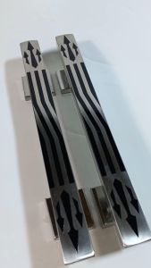 paket fullset untuk 2 daun pintu model kupu tarung isi 4 buah gagan handle pintu rumah minimalis pilihan panjang 33cm 45cm dan 60cm bahan stainless lengkap dengan 1set lock body kunci