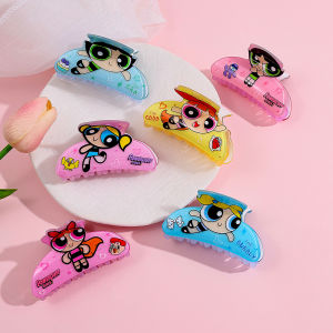 1PC Cute cartoon "The Powerpuff Girls" peripheral hair clips multi-functional hair accessories hair clips
