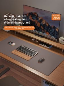 ZTION | Breathable Carbon Fiber Pattern Extra Large Desk Mat Waterproof & Wipeable
