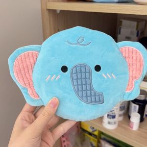 Soft Plush Dog Flying Disc Colorful Cartoon Bite Resistant Squeaky Toy Small Dogs Teeth Grinding Cleaning Relieve Boredom