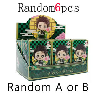 Bandai | Demon Slayer Tanjiro Kamado Nezuko anime cartoon figure blind boxs creative personalized statue model ornament surprise gift box