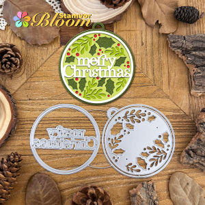 Khuôn Cắt Kim Loại Hình Cây Thông Noel Chuông Lá Cây Nhiều Lớp Giáng Sinh Vui Vẻ Dùng Trang Trí Ép Nổi Thép Carbon Dùng Cho Làm Album Ảnh