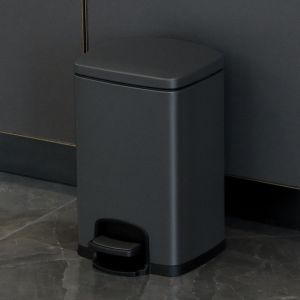 KUNFU | Covered Large Capacity Pedal Trash Can Stainless Steel