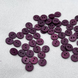 Natural Shell Buttons Handmade Knitted Mens Shirt Grape Purple Color Knitwear DIY Collar Button Shell Mother-of-pearl