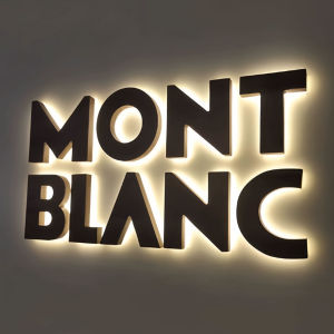 Custom 3D Backlit Letters Desktop Illuminated Sign Indoor Small LED Logo Light Plaque Lightweight LED Lighted Letters
