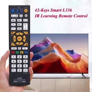KEBIDU | 42-Key Universal Smart L336 Remote Controller IR Learning Controller With Learn Function For TV/VCR/SAT/CBL/STR-T/DVD/VCD/CD