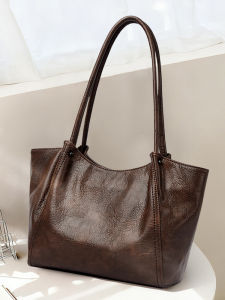 TAOHUALIHUA | Large Capacity Fashion Soft Leather Shoulder Tote Bag for Women