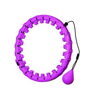 Enhanced Fitness Smart Hoop Pro-Level Gym Workouts With Easy-Adjust Weight Size Detachable Segments for Convenient Storage