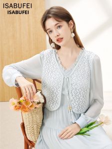 isabufei | Slimming Lace Fake Two-Piece A-Line Dress