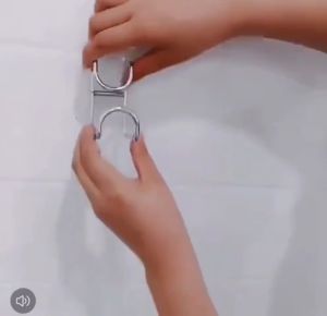 GO748 Gantungan Stainless Steel Gantungan Hook Tanpa Bor Gantungan Basko