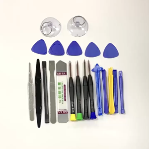 Bộ dụng cụ sửa chữa điện thoại 25 trong 1 với các công cụ đa dạng như tua vít kẹp thanh mở và các phụ kiện khác. sửa chữa điện thoại laptop máy tính bảng hiệu quả