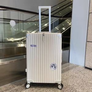 Durable Aluminum Frame Luggage Suitcase for Travel And Check-In Quiet Universal Wheels Wet And Dry Separation for Students