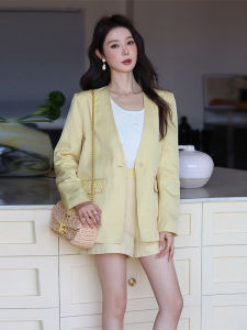 MIUCO | Bộ Đồ Áo Linen Cao Cổ Quần Short Chân Rộng 2 Món